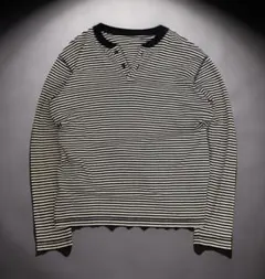 m*d様 archive y2k UNIQLO striped henley n