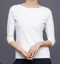 DoCLASSE ホワイト 五分袖 Tシャツ S