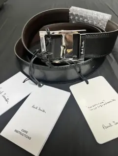 Paul Smith ポールスミス ベルト 黒 茶 レザー リバーシブルのサムネイル