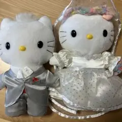 レア☆ハッピーセット ウェディングキティ 2体セット ウェルカムボード ドレス レア☆ハッピーセット ウェディングキティ 2体セット ウェルカム