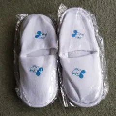 Disney ミッキーマウス ホワイトスリッパ　子供用２個