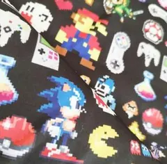 《50×70》マリオ ソニック ゲーム スマブラ はぎれ 布 生地