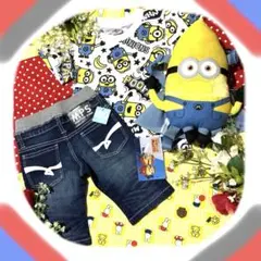 ✨新品✨ミニオンズセット　Tシャツ＆パンツ100㎝　メガミニオンリュック　USJ