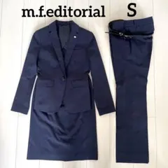 レディース　スーツ　3点セット　ネイビー　S 7号　エムエフエディトリアル