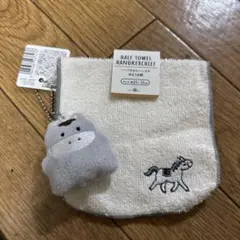 【未使用】seria ハーフタオルハンカチ&もちっとポニーぬいぐるみキーホルダー