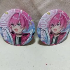 すとふぇす めておら Meteorites みかさくん 缶バッジ 2個セット