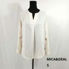 MICA&DEAL スキッパーブラウス 36 オフホワイト 日本製のサムネイル