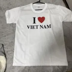 아이 러브 베트남 프린트 티셔츠 화이트