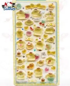 【正規品】サンリオ シール キラキラシール ぷくぷくシール ポムポムプリン