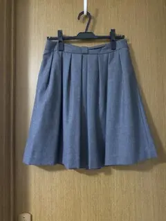美品　マッキントッシュ　レディース　ウール　フレアスカート　38 グレー