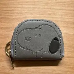 スヌーピー ピーナッツ コインケース アクセサリーケース グレー