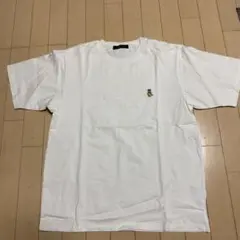 ホワイト Tシャツ キャラクター刺繍