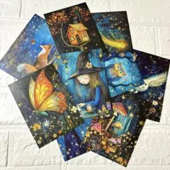 神秘的・幻想的なイラストのシール コラージュ 10枚セット❣️