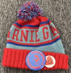 【ARNOLD PALMER】アーノルドパーマー ニット帽　缶バッチ付き