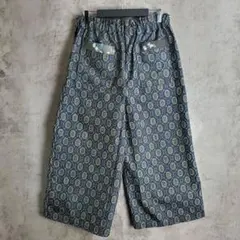 着物リメイク ワイドパンツ イージーパンツ 和柄 総柄 古布 ゆるだぼ