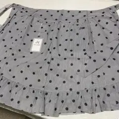 ジュン　アシダ　（前掛けエプロン）ストライプ・ドット（未使用）