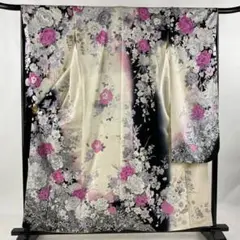 振袖 ラメ刺繍 金彩 銀通し 紋意匠 身丈167cm 撥水加工済 MO3763 