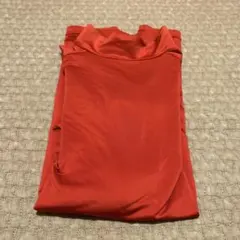 サッカー　フットサル　アンダーシャツ　レッド ハイネック シャツ M 赤