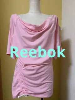 【新品タグ付き】Reebok半袖Tシャツ ライトピンク　ヨガ　ジム　ダンス