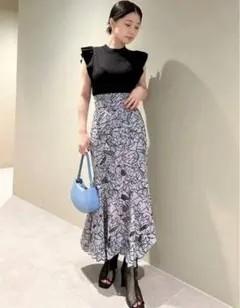 【SNIDEL】カッティングレースマーメイドスカート 0サイズ