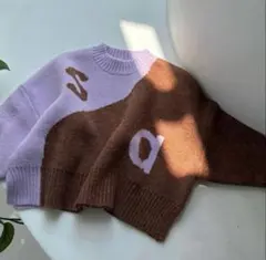 semon apartment SA 2TONE KNIT 陰陽ニット