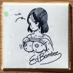 【EDDIE BOMBEE】サイン色紙、ビッチガール、チ・チビル陰摩裸屍 セット