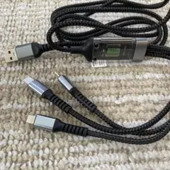 3-in-1 USB高速充電ケーブル（2.0m）