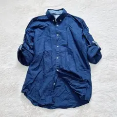 ザラ ボタンダウンシャツ リネン混 リラックスフィット 2way 薄手 軽やかS