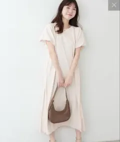 【新品】【mamamo】osono楽ちん2WAYリップルワンピース