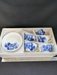 大倉陶園 ブルーローズ 茶器揃 急須 湯呑み セット - メルカリ