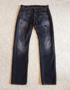 【TMT】ブラックデニムパンツ TMT(ティーエムティー)】12oz SOFT BLACK DENIM 5P STRAIGHT デニム