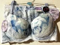 SANKEI水色花柄 C70 ブラジャーショーツセット 【タグ付き新品】