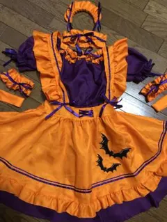 フリルエプロン　メイド服　ハロウィン