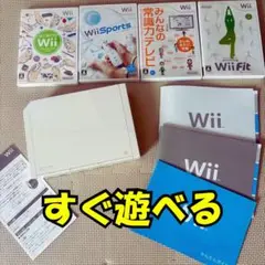 【すぐ遊べるフルセット】Wii 本体＋付属品
