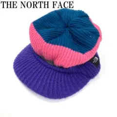 ノースフェイス ニット帽 ハット ウール 紫 ピンク 紺 F B2325