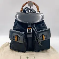 GUCCI グッチ バンブー レディース リュック バックパック ブラック 黒のサムネイル