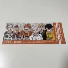 ハイキュー!! チケット風しおり