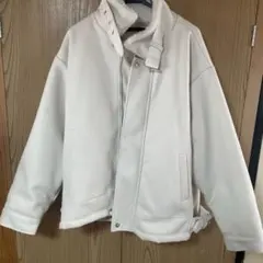 ブルゾン アウター ビッグシルエット裏ボアメルトン2wayショートブルゾン