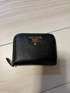 PRADA ブラックレザー コインケース