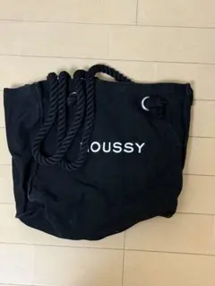 MOUSSY 黒 キャンバス トートバッグ
