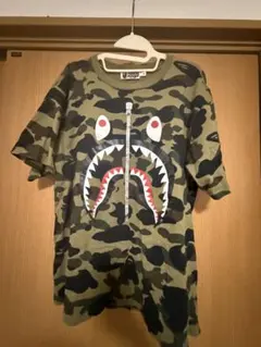 美品 APE アベイシングエイプ シャーク Tシャツ カモフラ 迷彩 2XL 