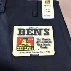 新品 ベンデイビス　BEN DAVIS フリスコワークパンツ　黒