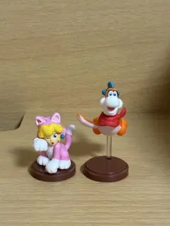 スーパーマリオ　チョコエッグ　ネコピーチ　プレッシー