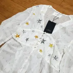 Omekashi星刺繍ガウン　新品未使用タグ付き