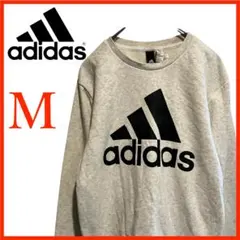 T4393*アディダス*パフォーマンスロゴ*トレーナー*コットン混*メンズM