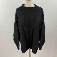 訳有 Lumier リュミエ ストライプ編みゆるニット セーター オーバーサイズ
