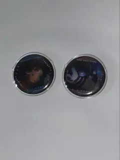 鬼滅の刃　缶バッジ　義勇、猗窩座２個セット