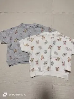 futafuta ベビー 半袖Tシャツ 2枚セット　レトロのサムネイル