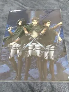 ヘキサライド クリアファイル A4 リヴァイ エレン ミカサ 進撃の巨人