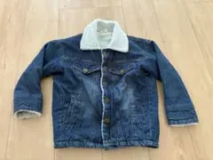 ボア襟付きデニムジャケット